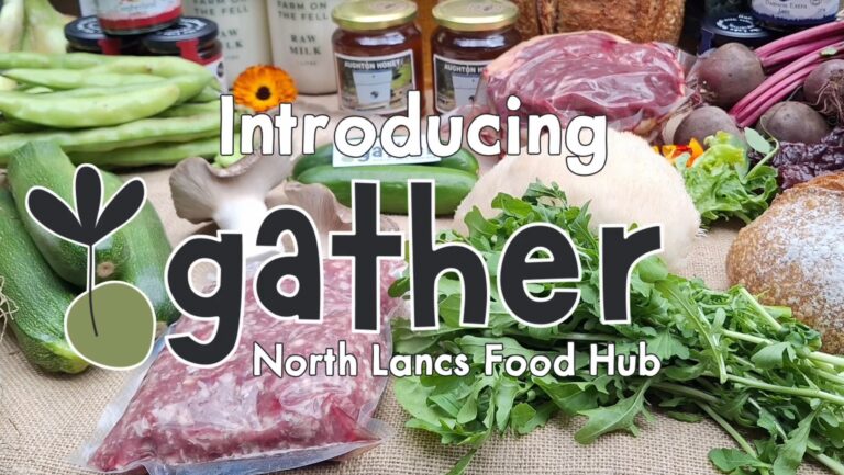 Welcome to Gather – North Lancs Food Hub offering locally grown, seasonal food and produce from small-scale farmers and producers, supporting a resilient local food economy as part of the FoodFutures network.
